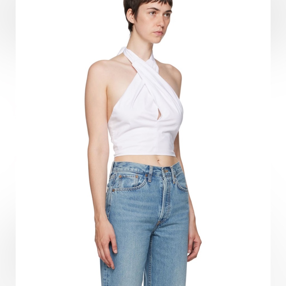 ☑️STAUD White Kai Camisole Sz 2 - Picture 2 of 12